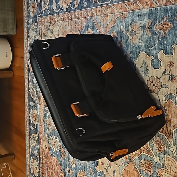 Pomelo Best Black Diaper Bag Tote with Stroller Straps and Changing Pad NWOT - Picture 4 of 7